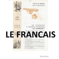 documentation + &eacute;clat&eacute; pistolet LE FRANCAIS (envoi par mail) - VENDU PAR JEPERCUTE (m2761)