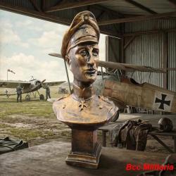 Buste sur socle de Manfred von Richthofen Air WW1