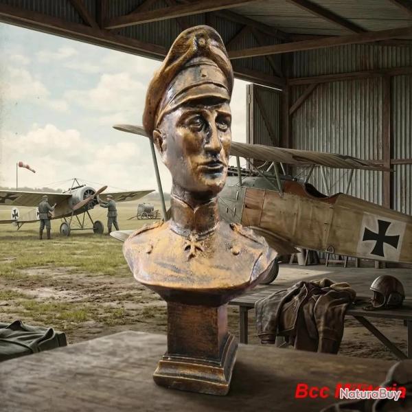 Buste sur socle de Manfred von Richthofen Air WW1