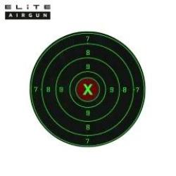 Cible R&eacute;active Verte Elite Airgun Diam&egrave;tre 10 cm (x100)