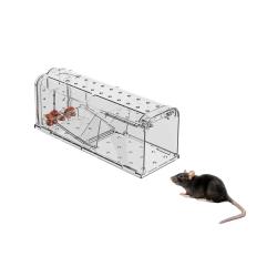 Lot de 2 cages &agrave; souris en plastique r&eacute;sistantes avec a&eacute;ration