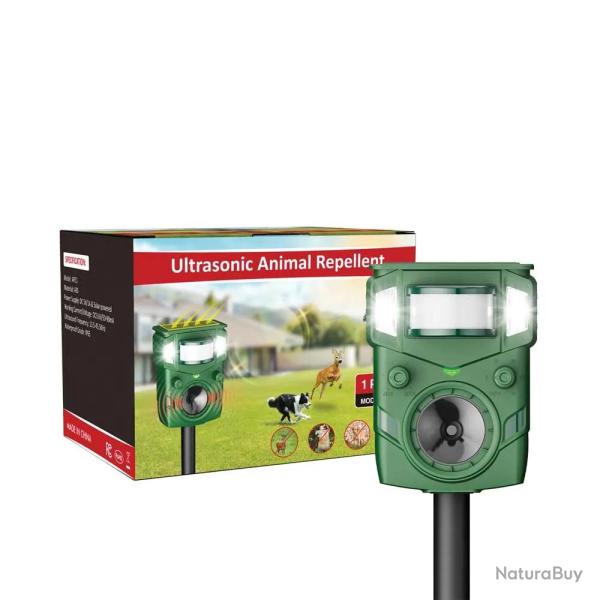R�pulsif solaire et USB � ultrasons et flash, port�e 8 m
