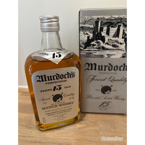Whisky MURDOCH's Perfection 15 ans d'�ge 75 Cl VINTAGE (~1970) 43% (datant des ann�es 70)