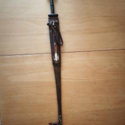 Authentique &eacute;p&eacute;e TAKOUBA Touareg -Fourreau et poign&eacute;e en cuir et peau de reptile