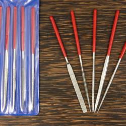 1 Jeu de 5 LIMES AIGUILLES DIAMANT DE PR&Eacute;CISION 140 mm X 3 mm NEUF ( Lime )