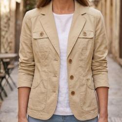 Veste tissu extensible femme MAYFLOWER SE1080 le confort stretch au service de votre &eacute;l&eacute;gance