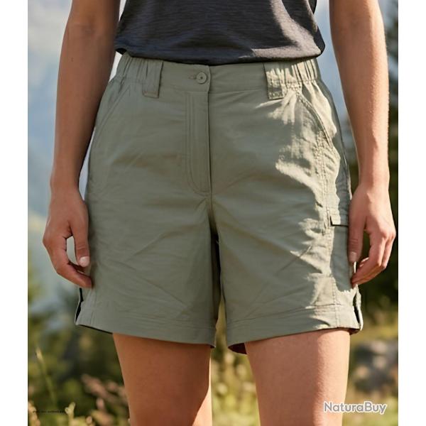 Short multi poches Femme OGALO SE1181 le confort l�ger pour vos sorties