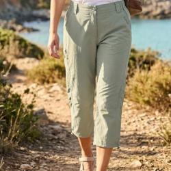 Pantacourt Femme OGALO 111182U002 Beige l alli&eacute; l&eacute;g&egrave;ret&eacute; et confort