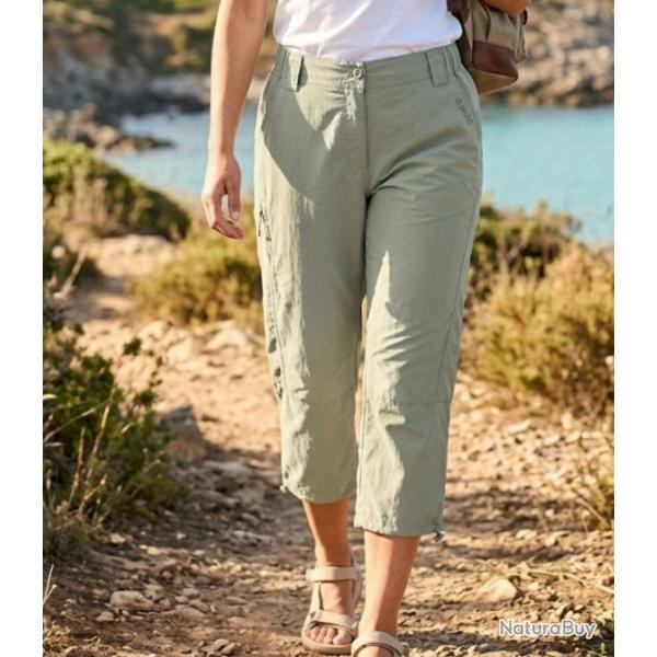 Pantacourt Femme OGALO 111182U002 Beige l alli� l�g�ret� et confort
