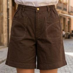 Short en coton stretch Femme MAYFLOWER MEKNES SE8033 l alliance du confort et du style ajustable