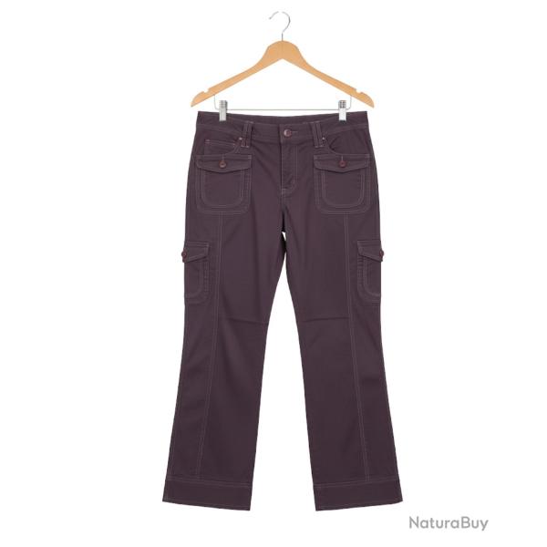 Pantacourt Femme Coton Stretch Raisin AXXANO - Confort & Style 38