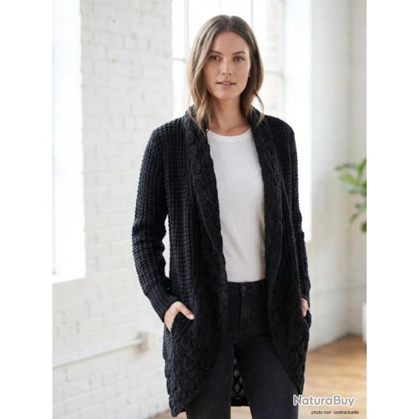 Gilet Femme Maille Douce "Noir" (R�f. AH1173N) 4