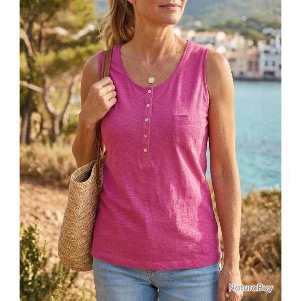 Mayflower ANDY3F D�bardeur femme fuchsia en coton pour un look estival vibrant
