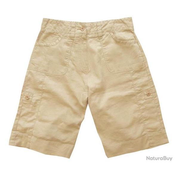 Short en lin et coton BASTIAB