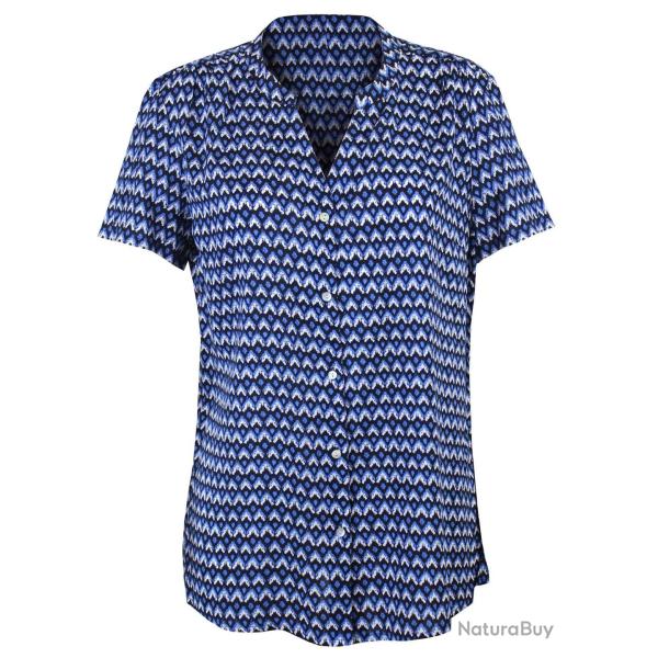 Chemisier manches courtes � motifs imprim�s CHF3024
