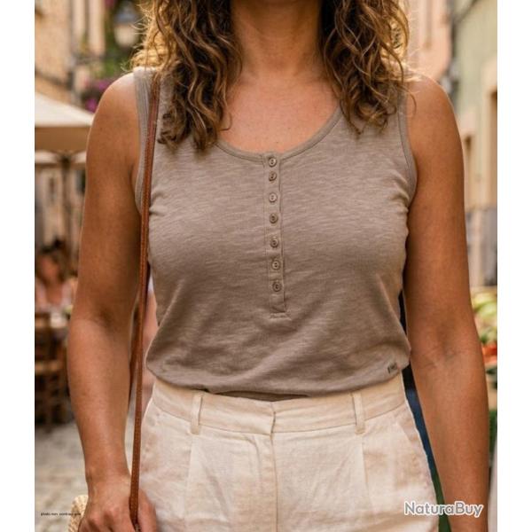 D�bardeur DALTON1 MAYFLOWER Top col tunisien en coton flamm� au style authentique