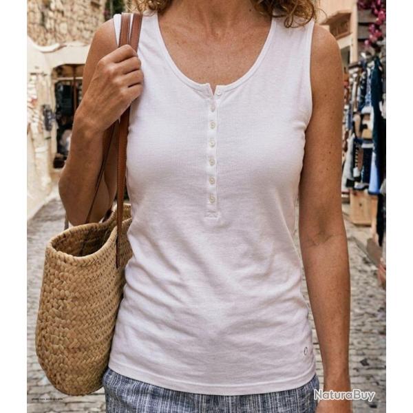 D�bardeur DALTON2 MAYFLOWER Top col tunisien en pur coton au confort thermor�gulateur