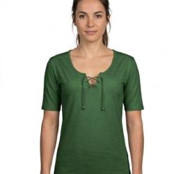 Tee shirt femme MAYFLOWER DAMOCLES4 kaki l &eacute;l&eacute;gance des manches 3 4