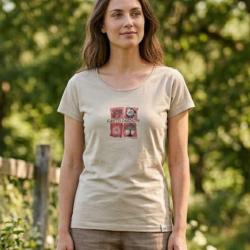 Tee shirt MAYFLOWER DATURA1 col rond le basique chic en coton doux