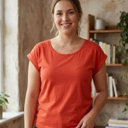 Tee shirt MAYFLOWER DELHI1 sans manches l &eacute;clat vitamin&eacute; en coton flamm&eacute;