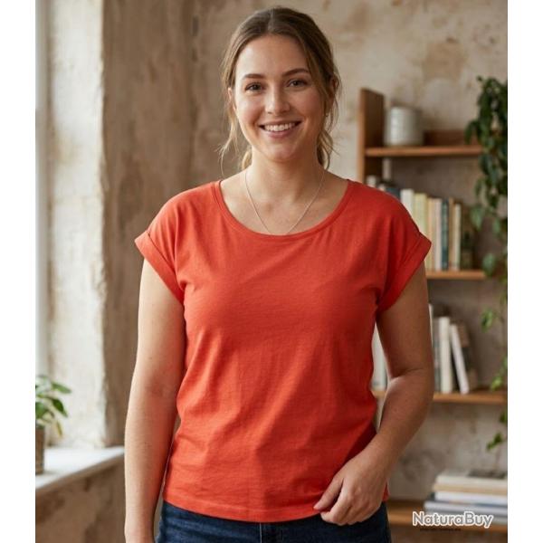 Tee shirt MAYFLOWER DELHI1 sans manches l �clat vitamin� en coton flamm�