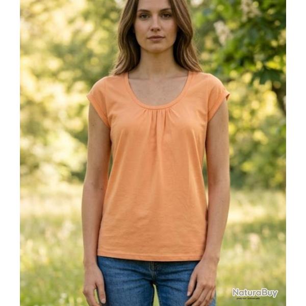 Tee shirt Mayflower Djibouti1 en coton bio l �l�gance du col bateau fronc�