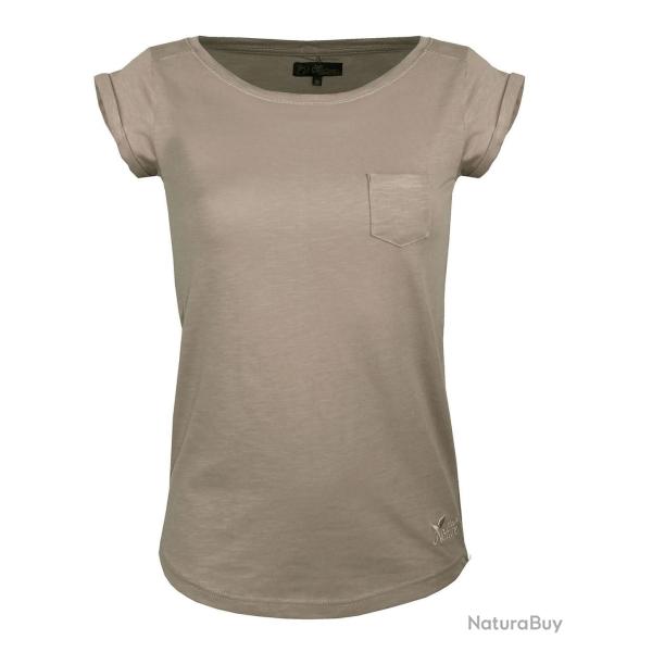 Tee shirt col bateau 1 poche DOMY1
