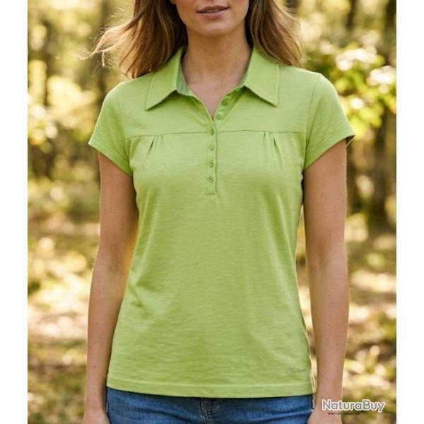 Polo Mayflower Dusty3 en coton flamm� vert anis la fra�cheur acidul�e du style minimaliste