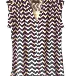 Chemisier sans manches imprim&eacute; LE1803 44