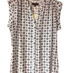 Chemisier sans manches imprim&eacute; LE1806 40