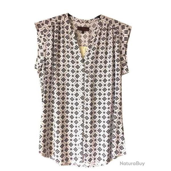 Chemisier sans manches imprim� LE1806 42