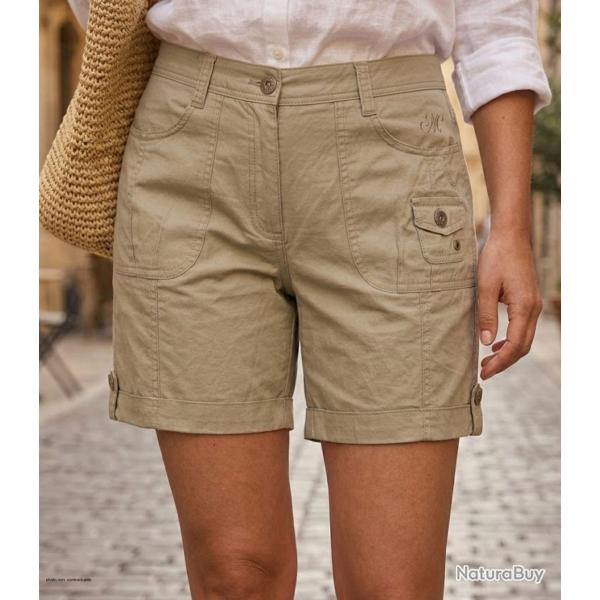 Short en coton Femme MAYFLOWER MARK2 le confort absolu d un basique chic