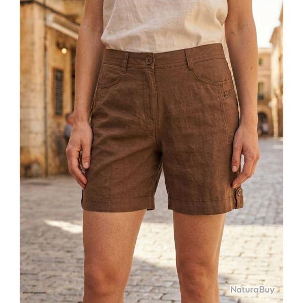 MAYFLOWER MINDY2 Short en lin pour femme � longueur r�glable