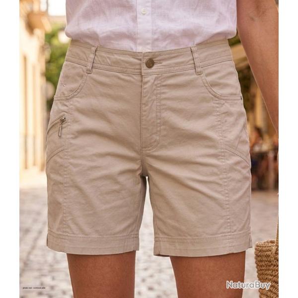 MAYFLOWER MIRZA1 Short en tissu extensible pour femme au confort stretch