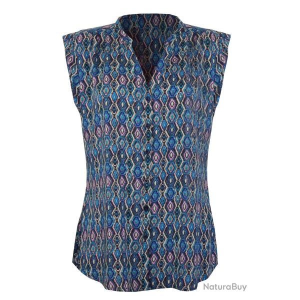 Chemisier sans manches imprim� N1121A 42