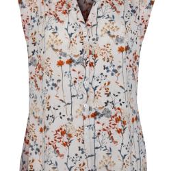 Chemisier sans manches imprim&eacute; N1121B 40