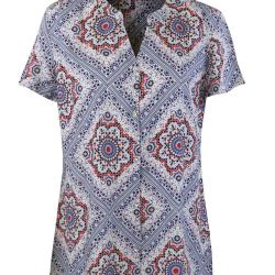 Chemisier imprim&eacute; N2122A 40