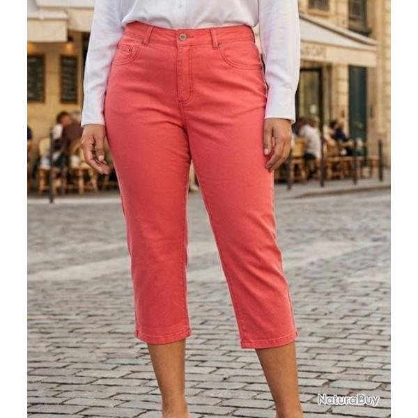 Pantacourt MAYFLOWER Ultra Stretch Corail l alliance parfaite du style et du confort