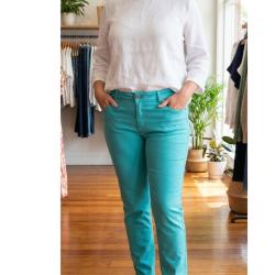 Pantalon Ultra Stretch Bleu Aqua - Effet Jean & Confort Absolu 46