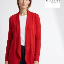 Gilet Blazer Femme Rouge PULF2005C &Eacute;l&eacute;gance et Confiance 40