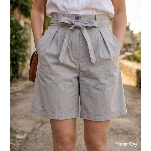 MAYFLOWER SE1105M Short mi long pour femme au style �l�gant avec ceinture