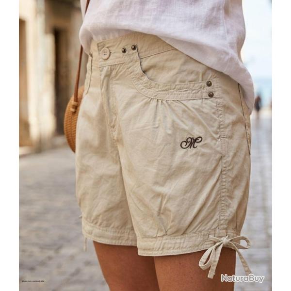 Mode Directe SE1163S Short en coton sable pour un confort estival absolu