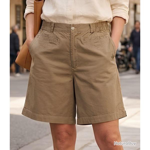 Short AXONE SE1173C camel stretch le confort absolu pour l �t�