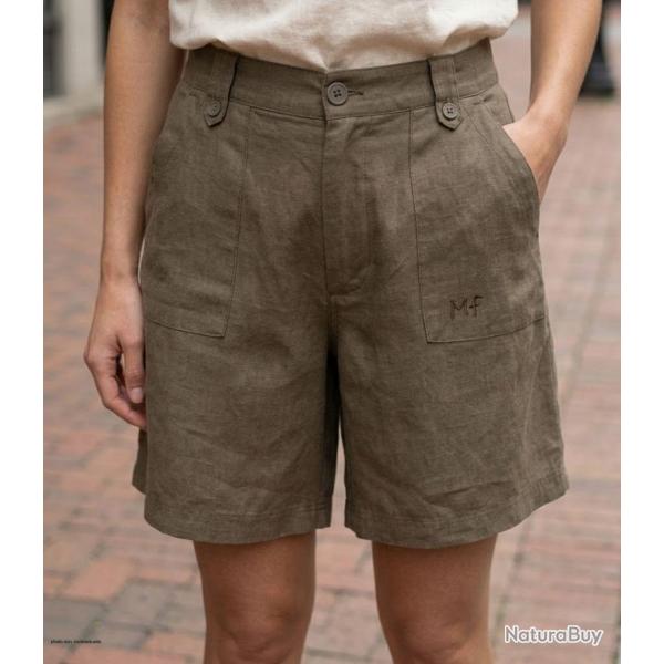 Short MAYFLOWER SE1176A avocat en lin la fra�cheur naturelle et �l�gante de l �t�