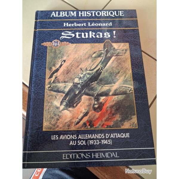 Livre Stukas album historique HEIMDAL sign� par l auteur