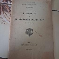 Livret historique du 21e r&eacute;giment d aviation 1914. 1918