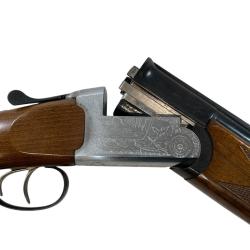 Fusil superpos&eacute; PIETRO ZANOLETTI, 12/76 canon 70 cm 3/4-full, mise &agrave; prix 1� sans r&eacute;serve, occasion.