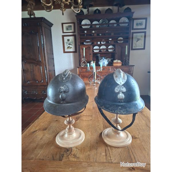 2 casques fran�ais mod.26