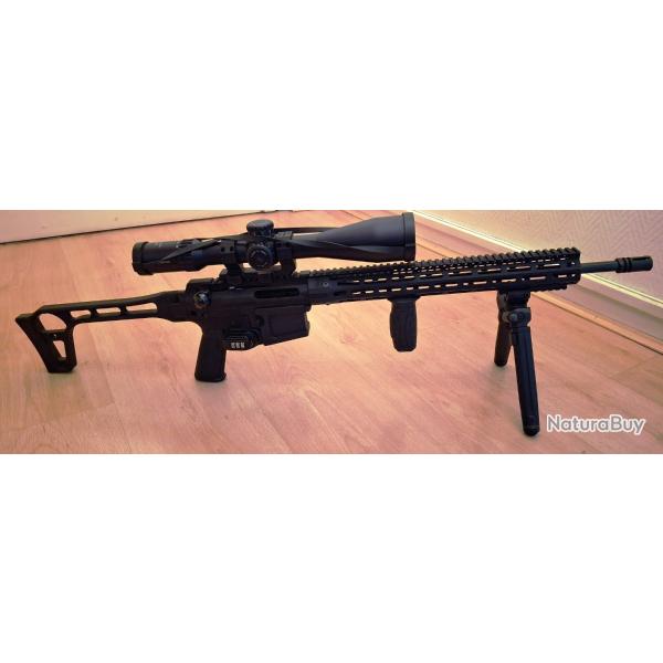 Troy SAR Side Action Rifle (lin�aire) 222 REM canon 18' tout �quip�e (lunette, montage, bipied, MDS)