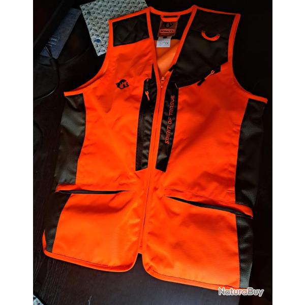 Gilet anti-ronce orange Spirit of traque - Somlys
